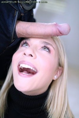 Picture tagged with: Blonde, Blowjob, Gabbie Carter, American, Dick, Face, Smiling