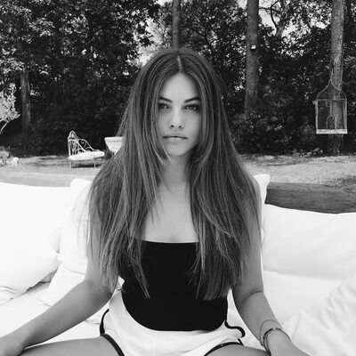 Picture tagged with: Skinny, Black and White, Brunette, Thylane Blondeau, Celebrity - Star, Cute, French, Safe for work