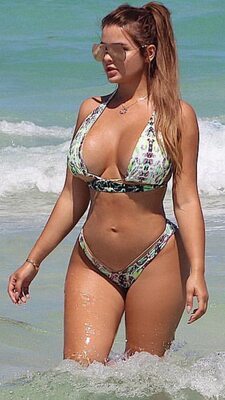 Picture tagged with: Anastasia Kvitko - Анастасия Квитко, Blonde, Busty, Beach, Bikini, Boobs, Celebrity - Star, Russian, Tummy