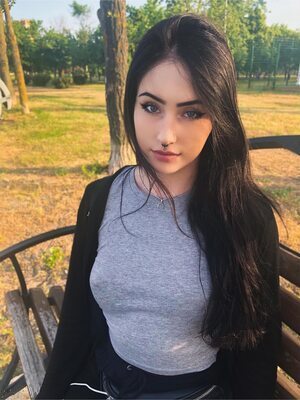 Picture tagged with: Anastasiia Mut, Brunette, Busty, Cute, Piercing, Ukrainian