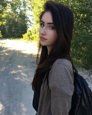 Picture tagged with: Anastasiia Mut, Brunette, Cute, Nature, Piercing, Ukrainian