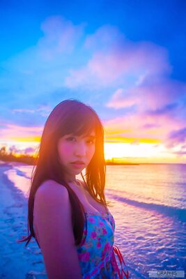 Picture tagged with: Asian, Momo Sakura, Beach, Cute, Japanese, Safe for work