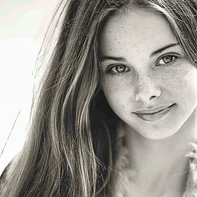 Picture tagged with: Australian, Black and White, Brunette, Eyes, Meika Woollard, Smiling, Cute, Face, Safe for work