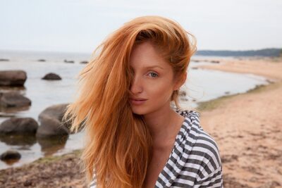 Picture tagged with: Beach, Eyes, Fugite, MET Art, Red Fox - Michelle Starr - Michelle H, Redhead, Sexy Wallpaper, Ukrainian, Safe for work