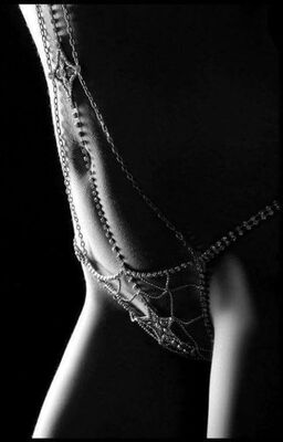 Picture tagged with: Black and White, Art, Lingerie
