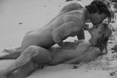 Picture tagged with: Black and White, Blonde, Leila, X-Art, Beach, Fucking, Kissing, Legs, Sexy Wallpaper, Small Tits