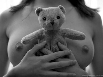 Picture tagged with: Black and White, Sexy Wallpaper, Boobs