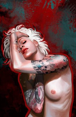 Picture tagged with: Blonde, Art, Daniela Uhlig, Hentai, Tattoo