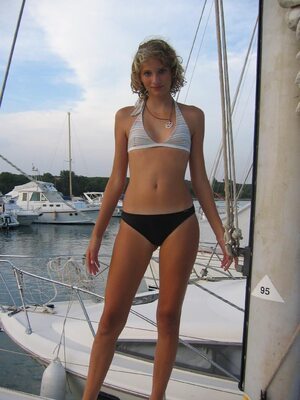 Picture tagged with: Blonde, Bikini, Small Tits