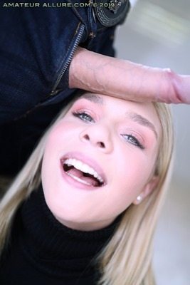 Picture tagged with: Blonde, Blowjob, Gabbie Carter, American, Dick