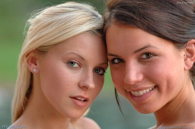 Picture tagged with: Blonde, Brunette, FTV Girls, Lena Nicole, Micah Moore, 2 girls, American, Cute, Eyes, Face, Safe for work, Sexy Wallpaper, Smiling