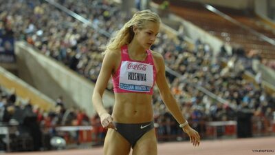 Picture tagged with: Blonde, Darya Klishina, Fit, Russian, Sexy Wallpaper, Sport, Tummy