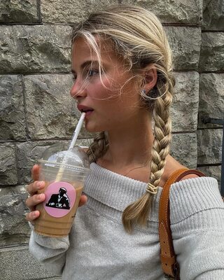 Picture tagged with: Blonde, Lotta Emilie Stichler, Braid, Cute, Face, Safe for work, Swedish