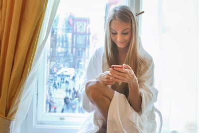 Picture tagged with: Blonde, Nancy Ace - Nancy A, Second Day with Nancy, Sexy Wallpaper, Smiling, Ukrainian, Watch4Beauty, Cute, Safe for work