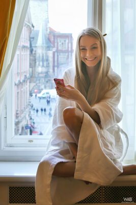 Picture tagged with: Blonde, Nancy Ace - Nancy A, Second Day with Nancy, Smiling, Ukrainian, Watch4Beauty, Cute, Safe for work