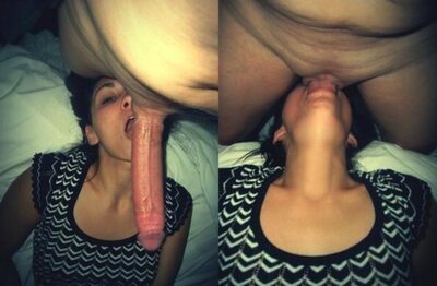 Picture tagged with: Blowjob, Brunette, Deepthroat, Dick, Facefuck