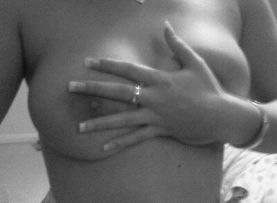 Picture tagged with: Boobs, Black and White