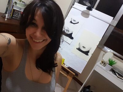 Picture tagged with: Brunette, Camgirl, GweenBlack, Selfie, Sexy Wallpaper, Smiling