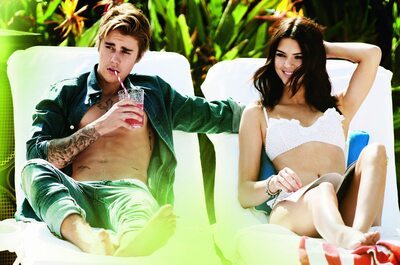 Picture tagged with: Brunette, Justin Bieber, Kendall Jenner, American, Bikini, Celebrity - Star, Safe for work, Sexy Wallpaper