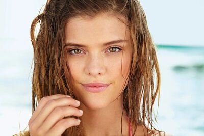 Picture tagged with: Brunette, Nina Agdal, Celebrity - Star, Cute, Danish, Eyes, Face, Safe for work, Sexy Wallpaper