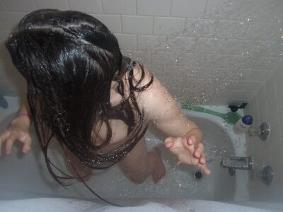 Picture tagged with: Brunette, Sexy Wallpaper, Shower, Small Tits