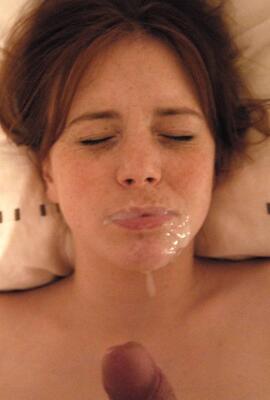 Picture tagged with: Cumshot, Brunette, Dick, Facial
