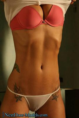 Picture tagged with: Lingerie, Tattoo, Tummy