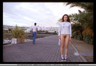 Picture tagged with: MET Art, Redhead, Sexy Wallpaper, Hairy, Public