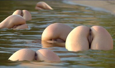 Picture tagged with: Nature, Sexy Wallpaper, 6 girls, Ass - Butt, Pussy