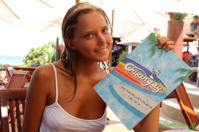 Picture tagged with: Skinny, 2clovers.com, Blonde, Es Cavallet Beach Part 1, Katya Clover - Mango A, Russian, Sexy Wallpaper, Smiling, Cute, Safe for work, Tanned