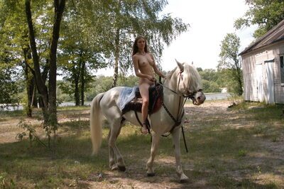 Picture tagged with: Skinny, Amazon, Blonde, MET Art, Marilu A, Boobs, Cute, Horse, Legs, Nature, Sexy Wallpaper, Tummy, Ukrainian