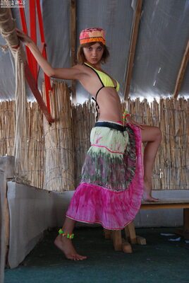 Picture tagged with: Skinny, Amour Angels, Bikini, Erene - Vera B - Katya, Eyes, Feet, Kazantip, Redhead, Russian, Skokov, Cute