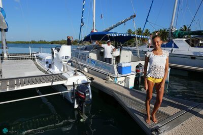 Picture tagged with: Skinny, Bikini Life Trip to Iguana Island, Blonde, Katya Clover - Mango A, katya-clover.com, Bikini, Boat, Feet, Legs, Russian, Safe for work, Small Tits, Smiling