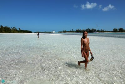 Picture tagged with: Skinny, Bikini Life Trip to Iguana Island, Blonde, Katya Clover - Mango A, katya-clover.com, Bikini, Cute, Legs, Monokini, Nature, Russian, Sexy Wallpaper, Small Tits, Smiling, Tanned