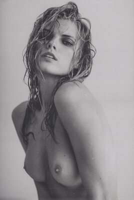 Picture tagged with: Skinny, Black and White, Blonde, Maryna Linchuk, Belarusian, Boobs, Celebrity - Star, Cute, Eyes