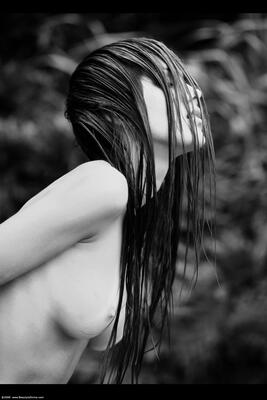 Picture tagged with: Skinny, Black and White, Brazilian, Brunette, Roberta Murgo, Boobs, Cute