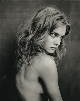 Picture tagged with: Skinny, Black and White, Brunette, Egoiste 15 - 2002, Natalia Vodianova, Paolo Roversi, Art, Celebrity - Star, Cute, Eyes, Russian