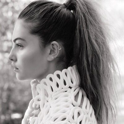 Picture tagged with: Skinny, Black and White, Brunette, Thylane Blondeau, Celebrity - Star, Cute, French, Piercing, Safe for work
