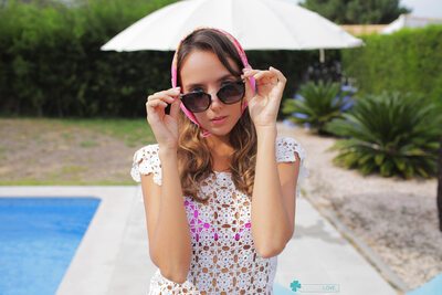 Picture tagged with: Skinny, Blonde, Cafe Society, Katya Clover - Mango A, Russian, Sexy Wallpaper, katya-clover.com, Cute, Pool, Safe for work