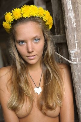 Picture tagged with: Skinny, Blonde, Eyes, Katya Clover - Mango A, MET Art, Memorigo, Russian, Cute, Shy, Small Tits