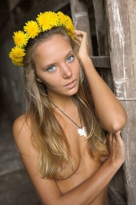 Picture tagged with: Skinny, Blonde, Eyes, Katya Clover - Mango A, MET Art, Memorigo, Russian, Cute, Small Tits