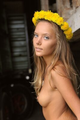 Picture tagged with: Skinny, Blonde, Eyes, Katya Clover - Mango A, MET Art, Memorigo, Russian, Cute, Small Tits