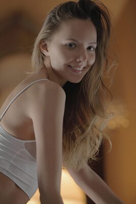 Picture tagged with: Skinny, Blonde, Intimate Experience, Katya Clover - Mango A, X-Art, Cute, Russian, Safe for work, Smiling