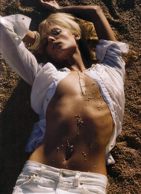 Picture tagged with: Skinny, Blonde, Julia Stegner, Celebrity - Star, Tummy