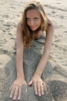 Picture tagged with: Skinny, Blonde, Katya Clover - Mango A, MET Art, Myccio, Nature, Russian