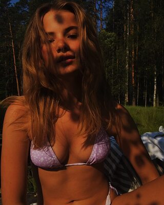 Picture tagged with: Skinny, Blonde, Lotta Emilie Stichler, Bikini, Cute, Small Tits, Swedish, Tummy