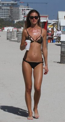 Picture tagged with: Skinny, Blonde, Olga Kent, Beach, Bikini, Cute, Legs, Moldovan, Tummy