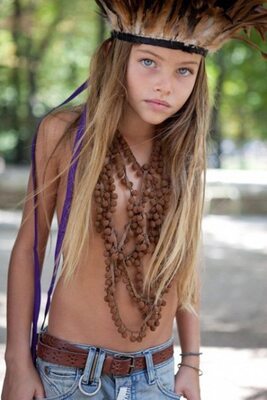 Picture tagged with: Skinny, Blonde, Thylane Blondeau, Celebrity - Star, Cute, Eyes, French