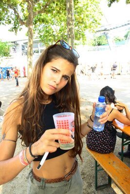 Picture tagged with: Skinny, Brunette, Caterina, Eyes, Italian, Piercing, Cute, Safe for work, Tummy