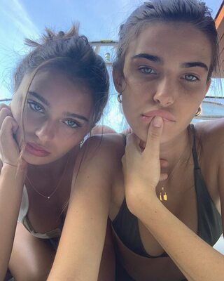Picture tagged with: Skinny, Bikini, Brunette, Canadian, Charlotte Briar D’Alessio, Eyes, Sophi Knight, 2 girls, Cute